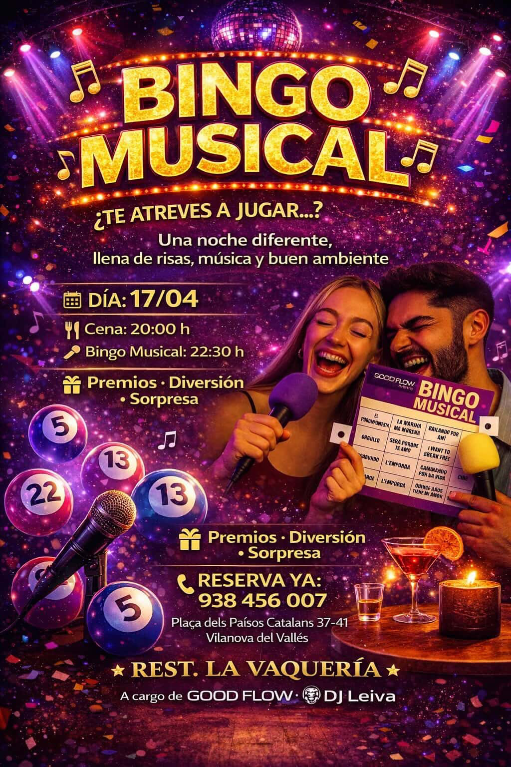 Bingo Musical 17 Abril